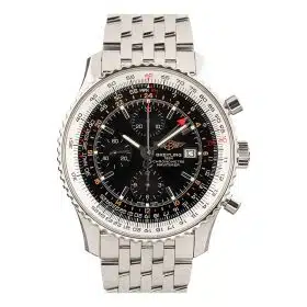 Breitling  A24322 Navitimer Black Dial 46mm Stainless Steel Watch