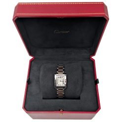 Alternative view of Cartier ref 3485 Tank Anglaise Small Steel Rose Gold Ladies 23mm Watch