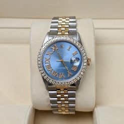Alternative view of Rolex Datejust 16013 36mm Aftermarket Diamond Bezel, Dial and Band