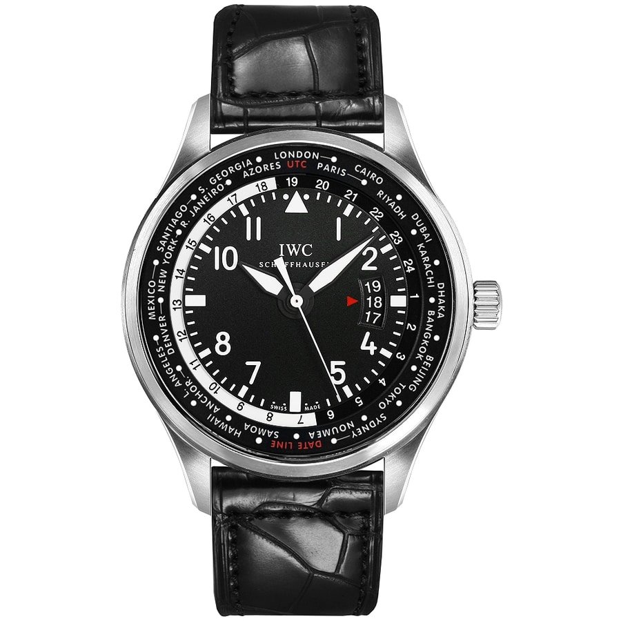 IWC Pilot Worldtimer IW326201 45mm Black Dial Stainless Steel