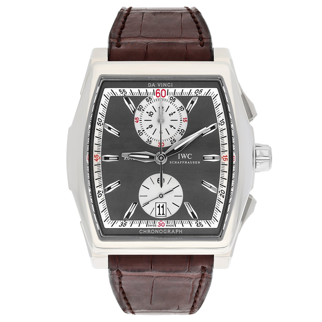 IWC Da Vinci Chronograph IW3764-01 43mm Grey Dial White Gold