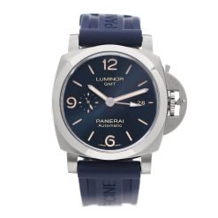 Panerai Luminor GMT 44mm Stainless Steel Blue Dial Watch PAM01033