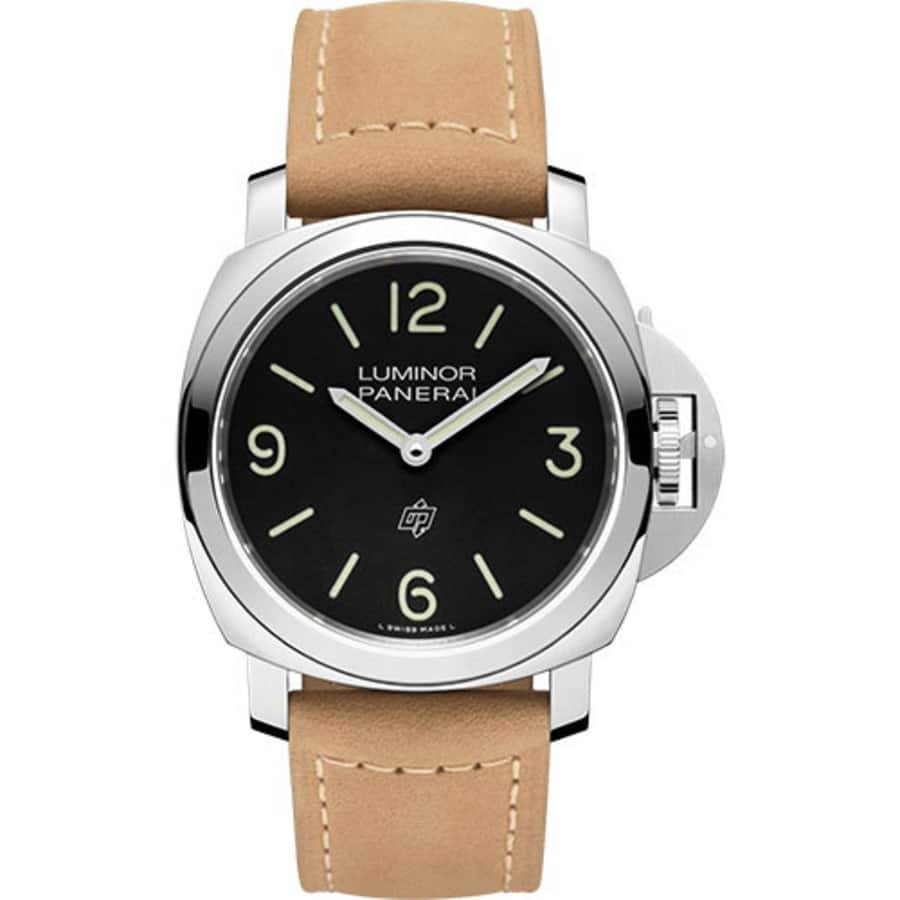 Panerai Luminor Base PAM01086 44mm Black Dial Leather Watch