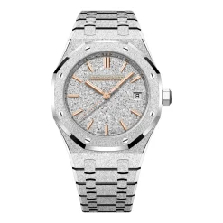Audemars Piguet Royal Oak 77450BC 34MM White Gold Silver Dial