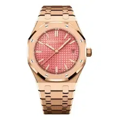 Audemars Piguet Royal Oak 77450OR 34MM Rose Gold Pink Dial