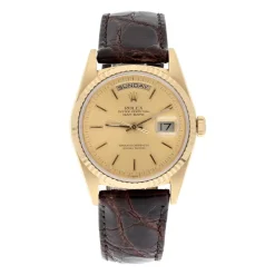 Rolex Day-Date 18238 36mm 18K Gold Champagne Dial Watch