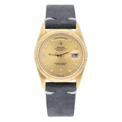 Rolex Day-Date 18238 36mm Yellow Gold Champagne Diamond Dial