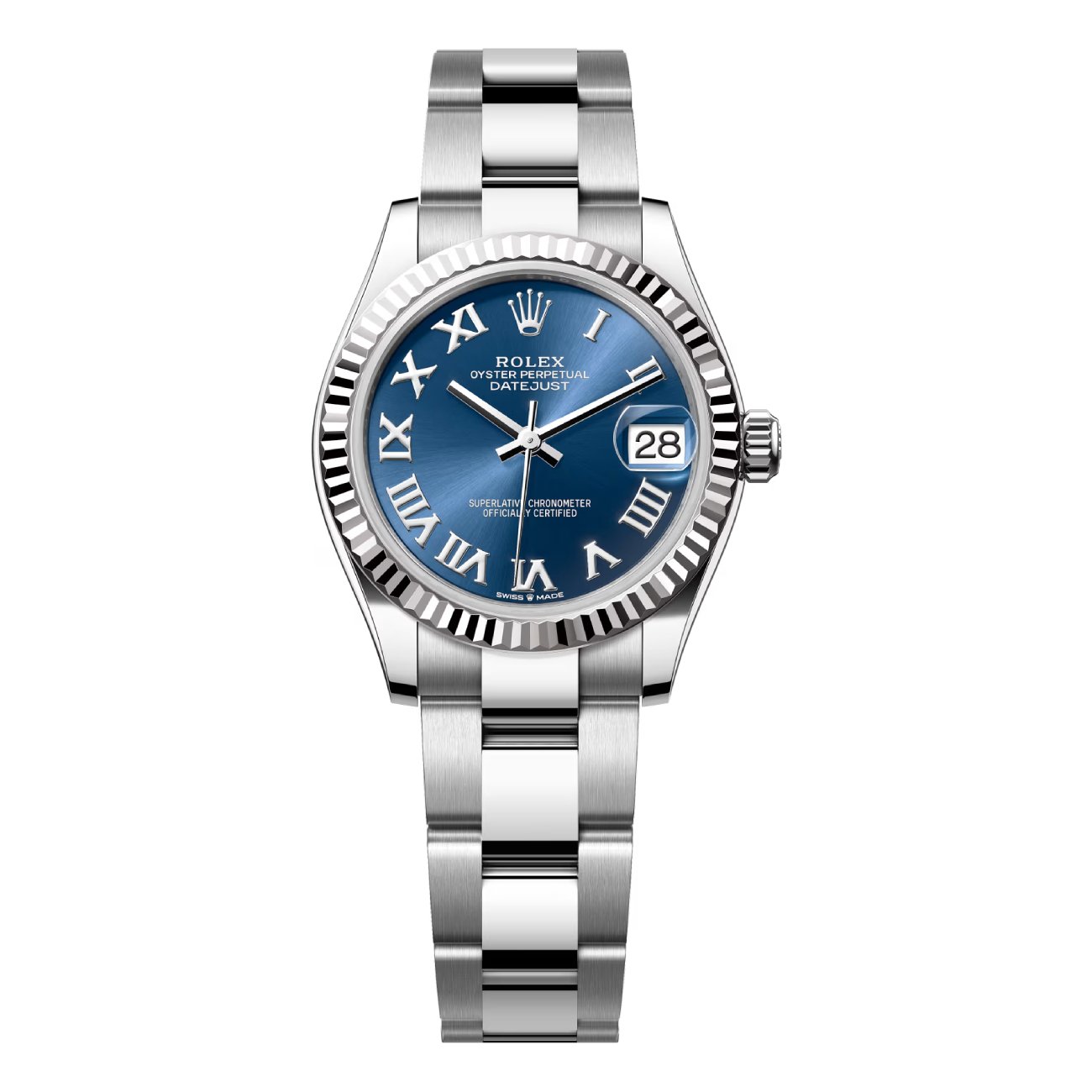 Rolex Datejust 31 278274-0033 Blue Roman Dial Steel White Gold