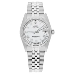 Rolex Datejust 68274 31MM White Roman Dial Stainless Steel