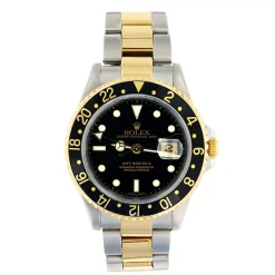 Rolex GMT-Master 16713 40MM Yellow Gold & Steel Black Dial