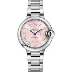 Cartier Ballon Bleu WSBB0068 33MM Pink Dial Steel Watch