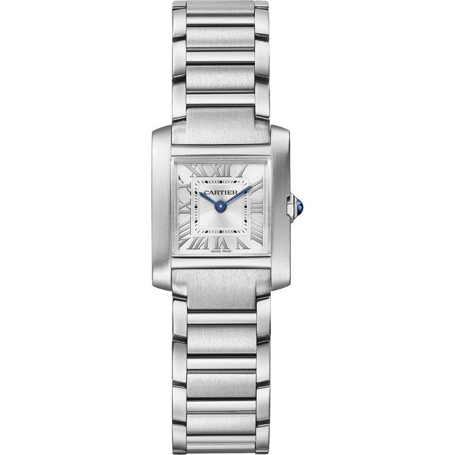 Cartier Tank Française WSTA0065 26MM Steel Silver Dial Watch