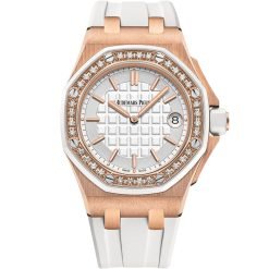 Audemars Piguet Royal Oak Offshore 67540OK 37MM Rose Gold Silver Dial